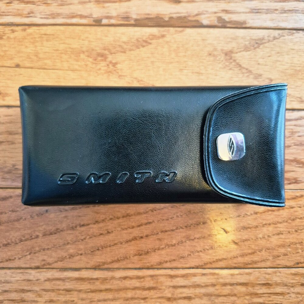 Smith Optics Sunglasses Case Black Faux Leather Hardcase Vintage